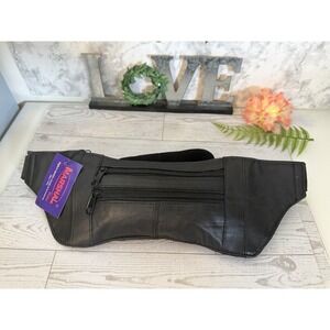 Marshal Vintage Genuine Leather Money Belt Fanny Pack 14.5" X 4" New With Tag